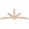 Ekena Millwork Alberta Smooth Timber Gable Bracket, Douglas Fir, 60"W x 32"H x 1 1/2"D x 3 1/2"F, 13/12 Pitch GBW060X32X0204ALB00SDF - alternate 2